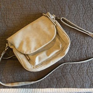 Gray crossbody bag